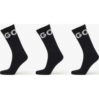 Ponožky Hugo Boss Men-H-3-Pack Qs Iconic Cc Black 43-46
