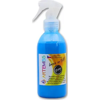 Speciální výtvarná barva Barva na textil ve spreji neon modrá - 250 g