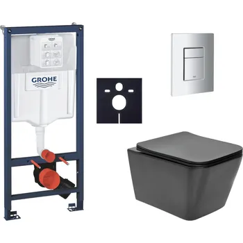 Bidet Závěsný wc set do lehkých stěn / předstěnová montáž Swiss Aqua Technologies Infinitio SIKOGRSIN12BSCP00