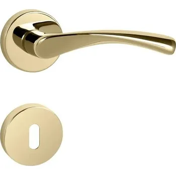 Nábytkové kování Klika Naturel FAN-R,Mosaz leštěná lakovaná,BB (wk)