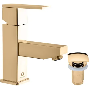 Vodovodní baterie Umyvadlová baterie RAV SLEZÁK Loira s clic-clacem zlatá LR527.5KZ