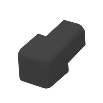 soklová lišta Roh k liště Profil-EU tmavě šedá, PVC, výška hrany 8 mm, LHROH84