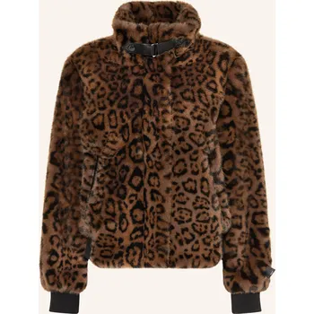 Dámský kabát Rino & Pelle Dámský Blouson Z Umělé Kožešiny Ambra, tmavě...