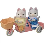 Sylvanian family Tandemové kolo pro Husky sourozence