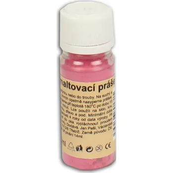 Smaltovací prášek 10 g - barva růžová