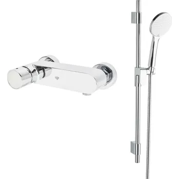 Sprchová baterie SAT Fusion se sprchovým setem 150 mm chrom SATBSFU268BSSET