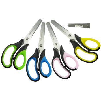 Kancelářské nůžky Nůžky Tempus dětské školní kulaté - 13,5 cm