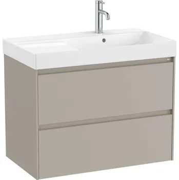 Koupelnový nábytek Koupelnová skříňka s umyvadlem Roca Ona 80x64,5x46 cm písková mat ONA802ZPMP