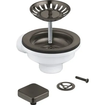 Sifon Výpust k dřezu GROHE kartáčovaný Hard Graphite 40400AL0