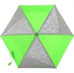 Dětský skládací deštník s reflexními obrázky, Neon Green