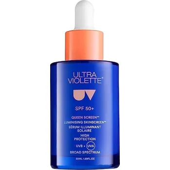 Přípravek na opalování 718036-QUEEN SCREEN SPF50 LUMINISING SERUM - Queen Screen SPF 50+ SKINSCREEN™ - Rozjasňujicí sérum SPF50 - ULTRA VIOLETTE