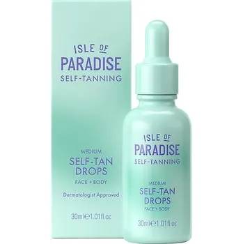 Samoopalovací přípravek 757357-SELF TANNING DROPS 2.0 MEDIUM 30ML - Self Tanning Drops – Samoopalovací kapky - ISLE OF PARADISE