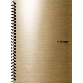 Karton PP Metallic Kroužkový blok A5 - zlatá
