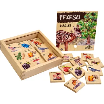 Pexeso Dřevěné pexeso - náš les