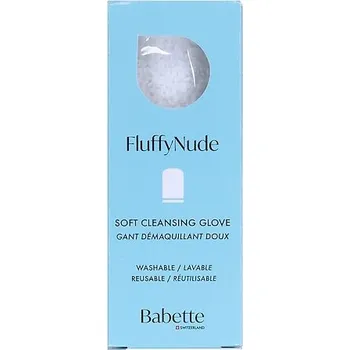 Přípravek na tvář 668363-FLUFFY NUDE MAKE UP REMOVER - Fluffy Nude - Jemná rukavice pro čištění, odstraňování make-upu a peeling - BABETTE