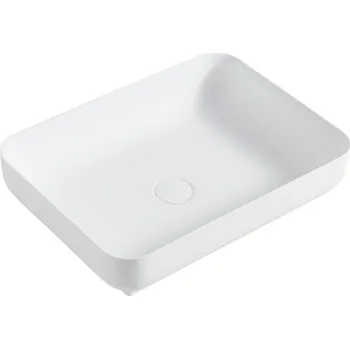 Umyvadlo Cerano Ora Umyvadlo na desku z litého mramoru 54x36 cm, bílá matná, CER-WB02