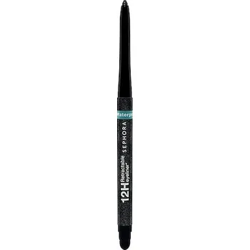 Oční linky 520485-ELINER RETRACT WTP-23 09 GLITTER BLACK - 12h Retractable Eyeliner Waterproof - Vysouvací voděodolná tužka na oči - SEPHORA COLLECTION