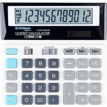 Kalkulačka kancelářská kalkulačka Donau TECH 4126, 12místná - bílá