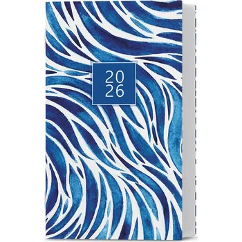 Diář Baloušek, s.r.o. MĚSÍČNÍ DIÁŘ MARIKA - LAMINO MODRÁ - 2026