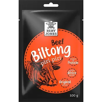 Sušené maso Bery Jones Biltong hovězí piri piri 100g
