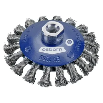 Brusný kartáč Osborn kartáč drátěný talířový 115/15 mm, závit M14, copový ocelový drát 0,5 mm 0002-632 151