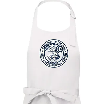 Kuchyňská zástěra Hardcore Lifter heavy iron - Dámská zástěra na vaření - Univerzální velikost ( Bílá )