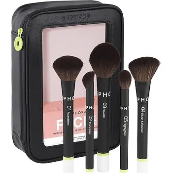 Kosmetická sada 697583-FACE BRUSH SET CORE CAT REVAMP-24 - The Face Brush Set – Intuitivní aplikace, dokonalý vzhled - SEPHORA COLLECTION