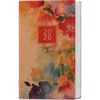 Diář Baloušek, s.r.o. MĚSÍČNÍ DIÁŘ MARIKA - AKVAREL - 2026 - KRAFTOVÝ OBAL