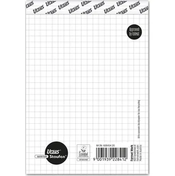 Blok Ursus Style Blok poznámkový, A6, 48 listů, HV, čtverečkovaný