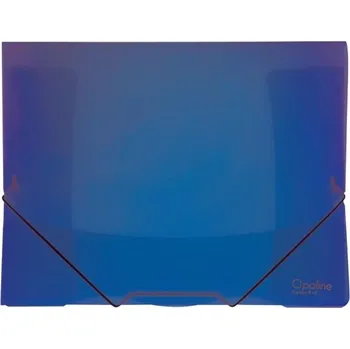 Karton P+P Desky s chlopněmi Opaline a gumičkou A4 modré