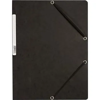 Desky s chlop.a gumičkou Q-Connect A4, černé,10 ks