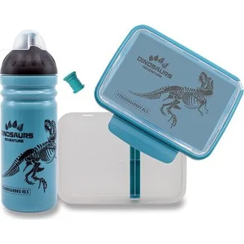 Svačinový box R&B SET Zdravá lahev 0,7l a Zdravá sváča - T-Rex