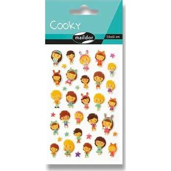 samolepka Samolepky Maildor 3D Cooky - Kawai panenky