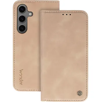 Pouzdro na mobilní telefon Knížkové pouzdro Wonder Smart pro Xiaomi Redmi Note 14 5G cappuccino