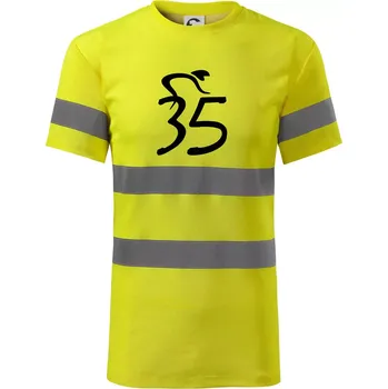 Cyklista slaví pětatřicítku (35) - Triko reflexní - HV PROTECT - S ( Neonově žlutá )