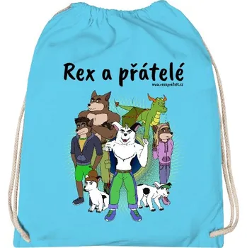Sportovní vak Vak na záda s potiskem Rex a přátelé - celá parta