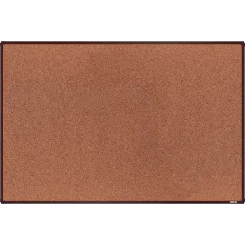 boardOK Korková tabule s hliníkovým rámem 180 × 120 cm, hnědý rám