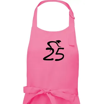 Kuchyňská zástěra Cyklista slaví pětadvacítku (25) - Pánská zástěra na vaření - Univerzální velikost ( Růžová )