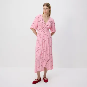 Dámské šaty Reserved - Šaty z viskózy - růžová - 541FB-30X - 541FB-30X-XXL