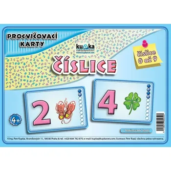 Pexeso Procvičovací karty - číslice A4 (30x21 cm)