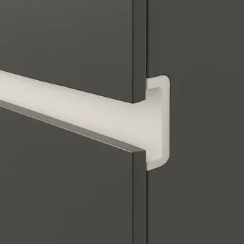 Paradox Úchytkový profil za dvířka OLYMP - C / Bílá matná 3 m