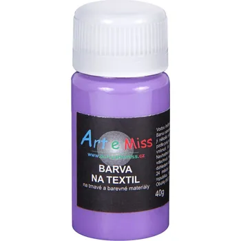 Speciální výtvarná barva Barva na tmavý textil, 40 g - tmavá fialová