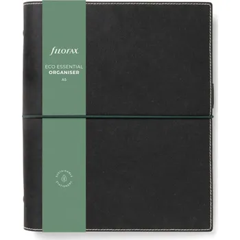 Kancelář Kroužkový diář 2025 Filofax Eco Essentials A5 - dark ebony