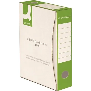 Archivační box Q-Connect Archivační krabice Q-Connect,A4, bílozelená, 8 cm