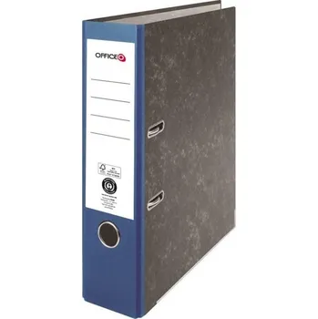 Pák.pořadač OFFICEO - A4,karton, 7,5, mramor,modrý