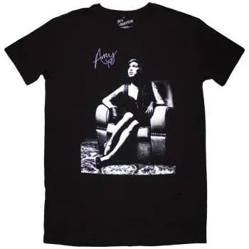 Zahraniční hudba Merch Amy Winehouse: Amy Winehouse Ladies T-shirt Dress: Chair (black) (medium) M