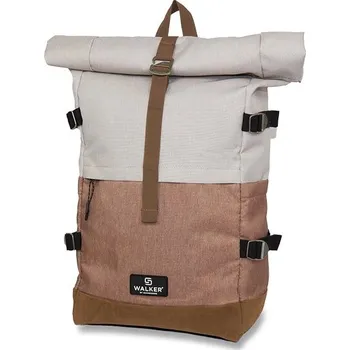 Školní batoh Volnočasový batoh Walker Roll-up Two - Grey/Biscuit