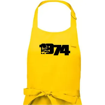 Kuchyňská zástěra Husákovo dítě - 1974 - Pánská zástěra na vaření - Univerzální velikost ( Žlutá )