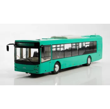 autíčko MAZ 203 1:43 - MODIMIO Naše autobusy časopis s modelem #42 MAZ 203 Minski - kovový model autobusu