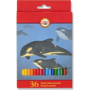 Výtvárné potřeby Koh-i-noor pastelky - Zvířata - 36 ks